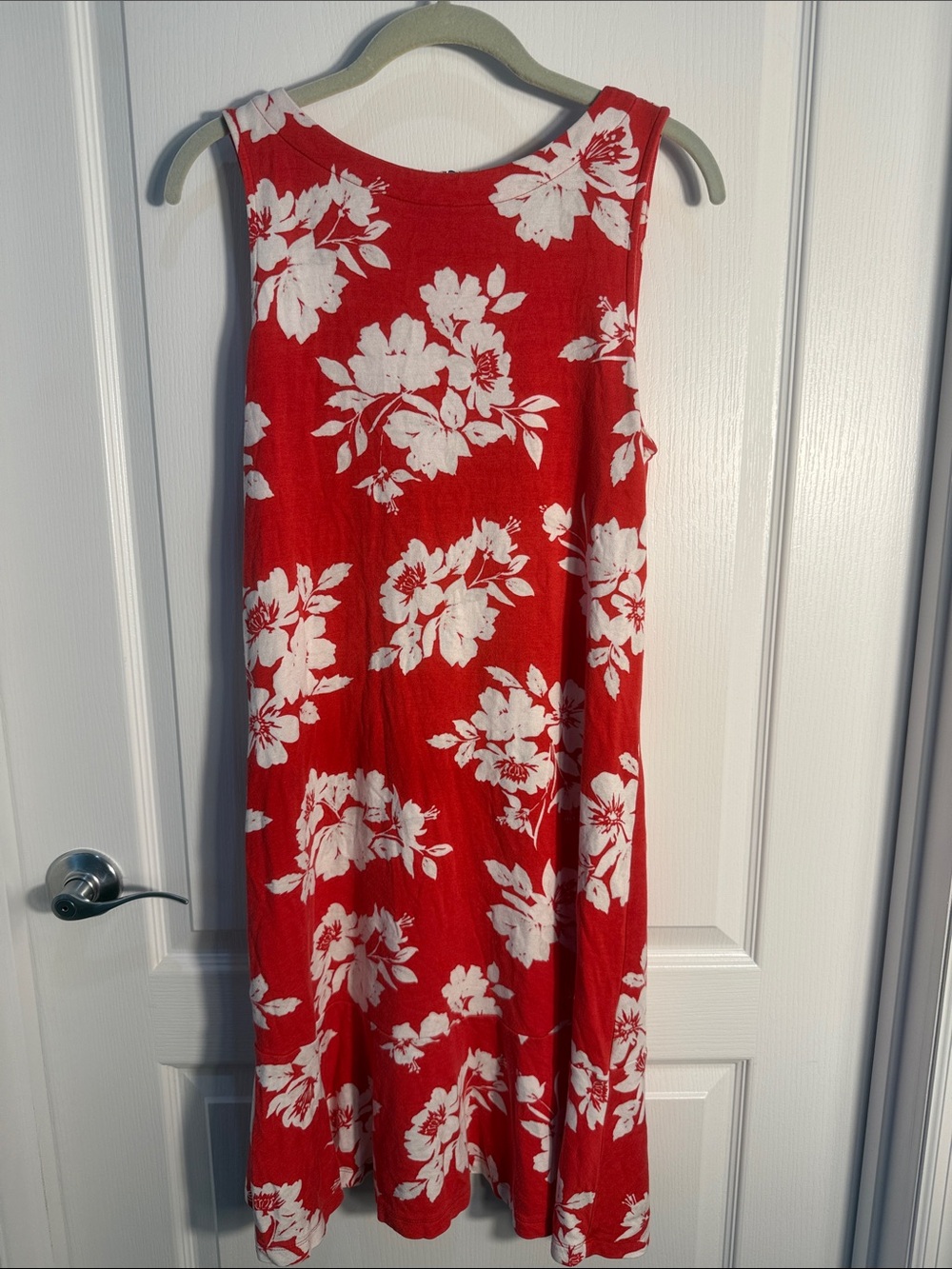 Tommy Bahama Red Floral Sleeveless Midi Sundress Size M Slimming